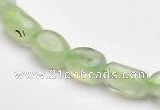 CPR19 A+ grade 7*10mm freeform natural Prehnite gemstone beads