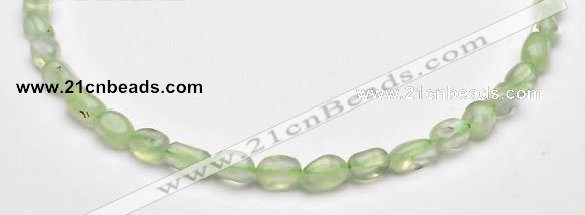 CPR19 A+ grade 7*10mm freeform natural Prehnite gemstone beads