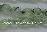 CPR204 15.5 inches 5*8mm faceted teardrop natural prehnite beads