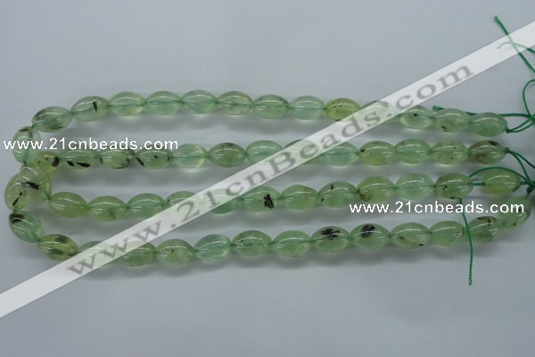 CPR208 15.5 inches 10*14mm rice natural prehnite beads wholesale