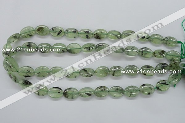 CPR222 15.5 inches 12*16mm oval natural prehnite beads wholesale