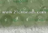 CPR415 15.5 inches 6mm faceted round natural prehnite beads