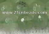 CPR417 15.5 inches 10mm faceted round natural prehnite beads