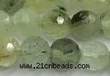 CPR437 15 inches 10mm faceted round prehnite beads