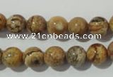 CPT453 15.5 inches 10mm round picture jasper beads wholesale