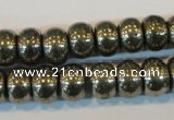 CPY102 15.5 inches 8*12mm rondelle pyrite gemstone beads wholesale