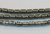 CPY120 15.5 inches 4*6mm tube pyrite gemstone beads wholesale