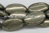 CPY15 16 inches 15*25mm oval pyrite gemstone beads wholesale