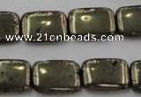 CPY243 15.5 inches 13*18mm rectangle pyrite gemstone beads wholesale