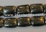 CPY322 15.5 inches 12*16mm rectangle pyrite gemstone beads wholesale