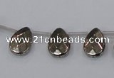 CPY377 Top drilled 10*14mm briolette pyrite gemstone beads