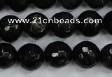 CPY502 15.5 inches 8mm faceted round natural chalcopyrite beads