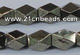 CPY610 15.5 inches 10*15mm nuggets pyrite gemstone beads
