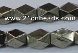 CPY610 15.5 inches 10*15mm nuggets pyrite gemstone beads