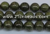 CPY753 15.5 inches 10mm round pyrite gemstone beads wholesale