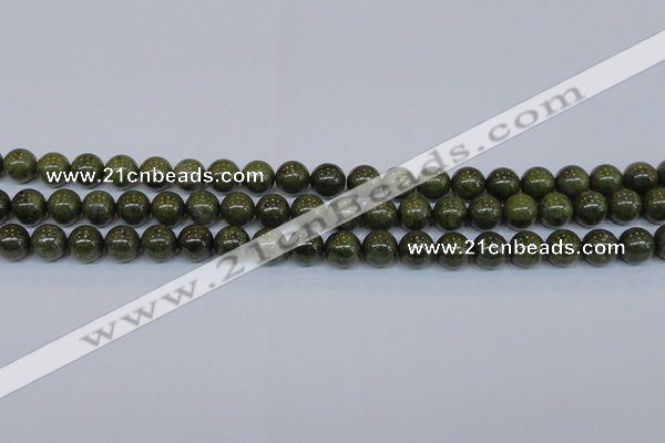 CPY753 15.5 inches 10mm round pyrite gemstone beads wholesale