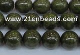 CPY754 15.5 inches 12mm round pyrite gemstone beads wholesale