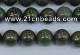 CPY763 15.5 inches 10mm round pyrite gemstone beads wholesale