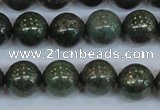 CPY764 15.5 inches 12mm round pyrite gemstone beads wholesale