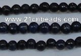 CPY770 15.5 inches 4mm round pyrite gemstone beads wholesale