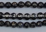 CPY771 15.5 inches 6mm round pyrite gemstone beads wholesale