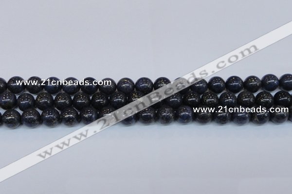 CPY774 15.5 inches 12mm round pyrite gemstone beads wholesale