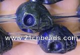 CPY828 15.5 inches 12*14*14mm skull pyrite gemstone beads