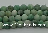 CQJ230 15.5 inches 4mm round matte Qinghai jade beads