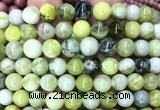 CQJ302 15 inches 8mm round Qinghua jade beads wholesale