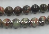 CRA01 15.5 inches 8mm round natural rainforest agate gemstone beads