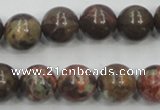 CRA04 15.5 inches 14mm round natural rainforest agate gemstone beads