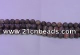 CRA121 15.5 inches 6mm round matte rainforest agate beads