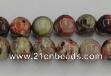 CRA151 15.5 inches 10mm round rainforest agate beads wholesale