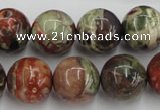 CRA154 15.5 inches 16mm round rainforest agate beads wholesale