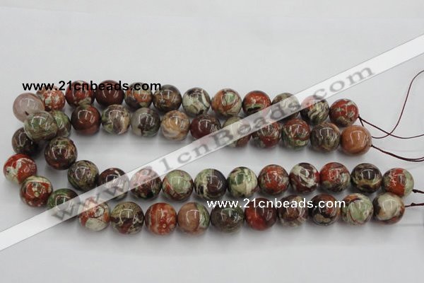 CRA154 15.5 inches 16mm round rainforest agate beads wholesale