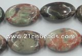 CRA16 15.5 inches 18*25mm oval natural rainforest agate beads