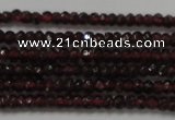 CRB100 15.5 inches 2*3.5mm faceted rondelle red garnet gemstone beads