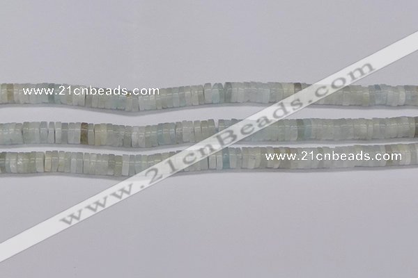 CRB1002 15.5 inches 2*6mm heishi aquamarine beads wholesale