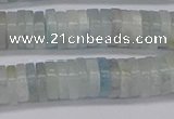 CRB1003 15.5 inches 2*7mm heishi aquamarine beads wholesale