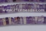 CRB1006 15.5 inches 2*5mm heishi dogtooth amethyst beads wholesale