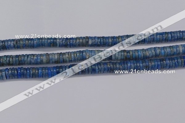 CRB1028 15.5 inches 2*7mm heishi lapis lazuli beads wholesale