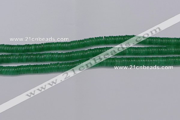 CRB1030 15.5 inches 2*4mm heishi green aventurine beads wholesale