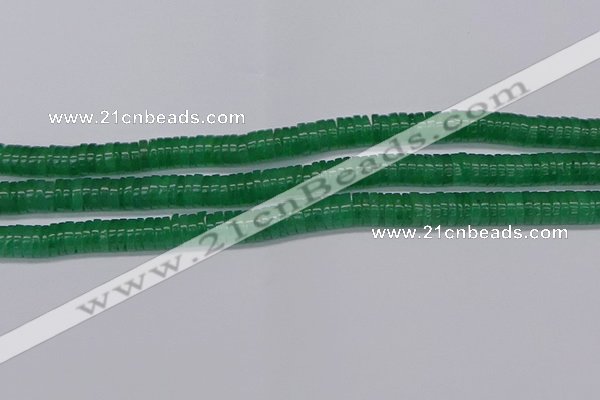 CRB1031 15.5 inches 2*5mm heishi green aventurine beads wholesale