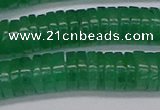 CRB1033 15.5 inches 2*7mm heishi green aventurine beads wholesale