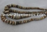 CRB1109 15.5 inches 5*8mm - 9*18mm rondelle chrysanthemum agate beads