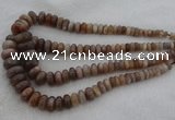 CRB1112 15.5 inches 5*8mm - 9*18mm rondelle moonstone beads