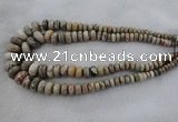 CRB1129 15.5 inch 5*8mm - 9*18mm faceted rondelle chrysanthemum agate beads