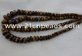 CRB1135 15.5 inches 5*8mm - 9*18mm faceted rondelle tiger eye beads