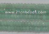 CRB115 15.5 inches 3*4.5mm faceted rondelle amazonite beads