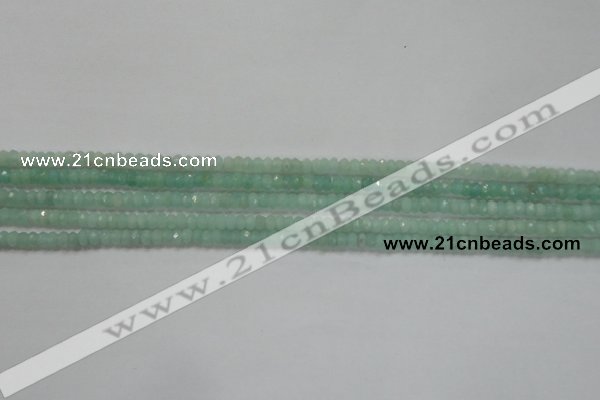 CRB115 15.5 inches 3*4.5mm faceted rondelle amazonite beads